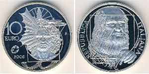 10 Euro Italia Plata 