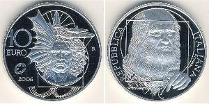 10 Euro Italia Plata 