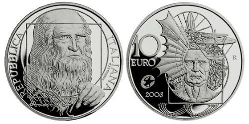 10 Euro Italia Plata 