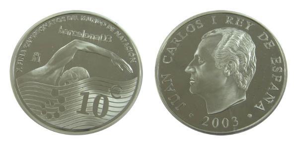 10 Euro Reino de España (1976 - ) Plata 