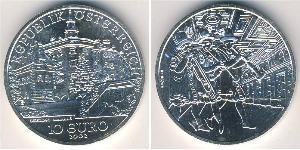 10 Euro Republic of Austria (1955 - ) Plata 