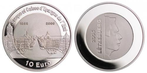 10 Euro Luxemburgo Plata-Titanio 