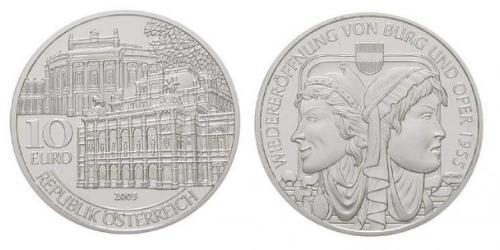 10 Euro Republik Österreich (1955 - ) Silber 