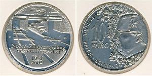 10 Euro Belgium Silver 