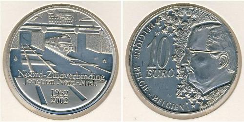 10 Euro Belgium Silver 