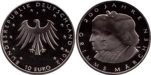 10 Euro Federal Republic of Germany (1990 - ) Silver 