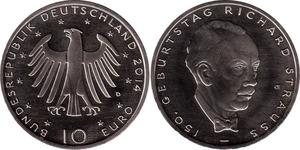 10 Euro Federal Republic of Germany (1990 - ) Silver 