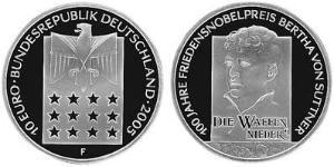 10 Euro Federal Republic of Germany (1990 - ) Silver 