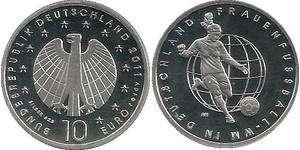 10 Euro Federal Republic of Germany (1990 - ) Silver 