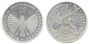 10 Euro Federal Republic of Germany (1990 - ) Silver 