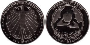 10 Euro Federal Republic of Germany (1990 - ) Silver 