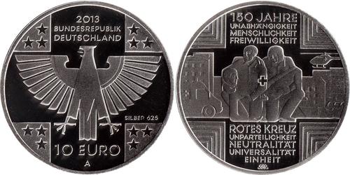 10 Euro Federal Republic of Germany (1990 - ) Silver 