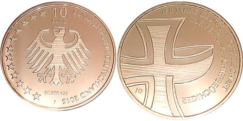 10 Euro Federal Republic of Germany (1990 - ) Silver 