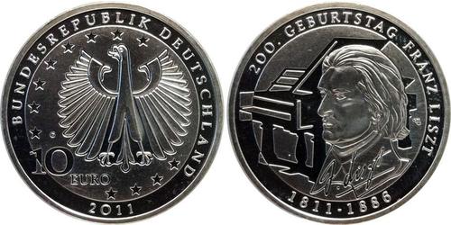 10 Euro Federal Republic of Germany (1990 - ) Silver 