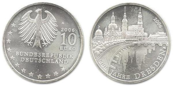 10 Euro Federal Republic of Germany (1990 - ) Silver 