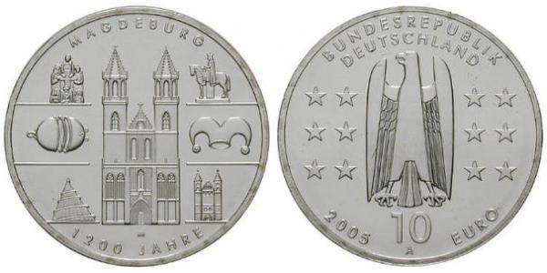 10 Euro Federal Republic of Germany (1990 - ) Silver 