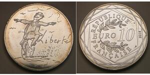 10 Euro France Silver 