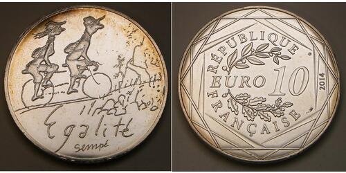 10 Euro France Silver 