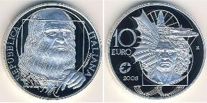 10 Euro Italy Silver 