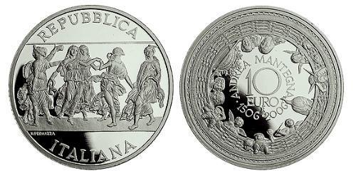 10 Euro Italy Silver 