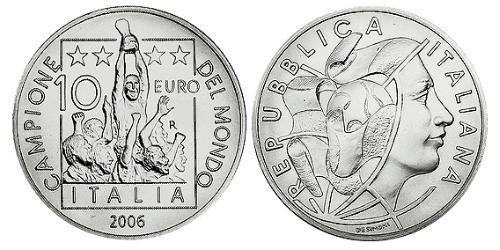 10 Euro Italy Silver 
