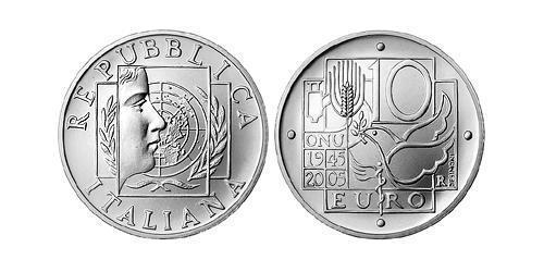 10 Euro Italy Silver 