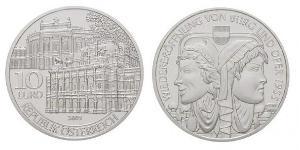 10 Euro Republic of Austria (1955 - ) Silver 