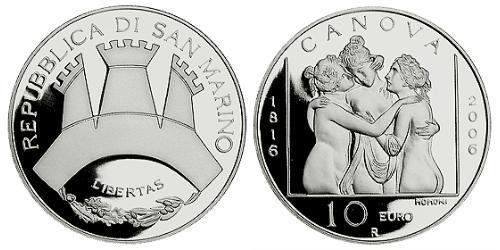 10 Euro San Marino Silver 