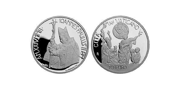 10 Euro Vatican (1926-) Silver John Paul II (1920 - 2005)
