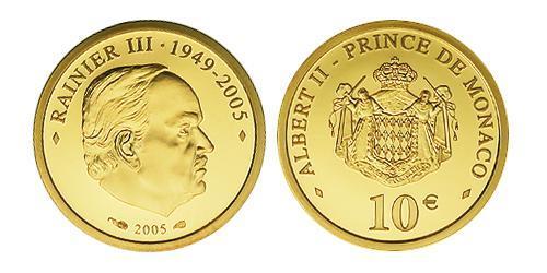 10 Euro Monaco 金 