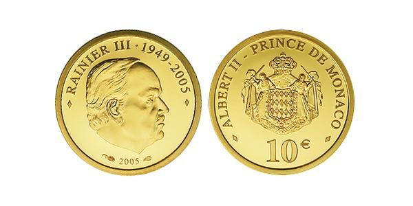10 Euro Monaco 金 