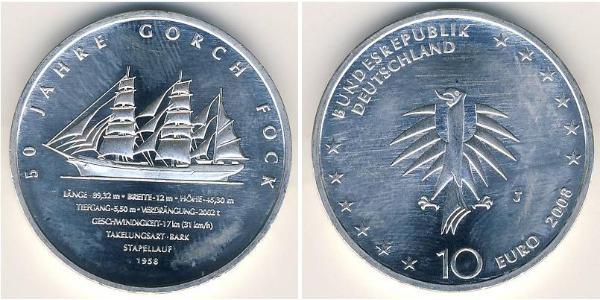 10 Euro 德国 銀 