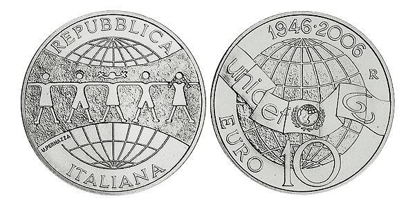 10 Euro 意大利 銀 