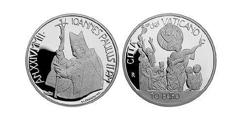 10 Euro 梵蒂冈 銀 若望·保祿二世 (1920 - 2005)
