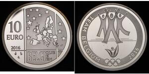 10 Euro 比利时 銀 
