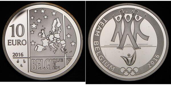 10 Euro 比利时 銀 