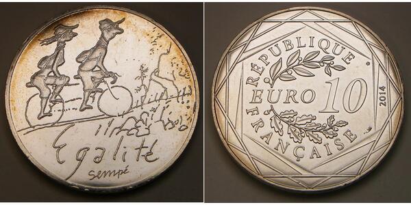 10 Euro 法国 銀 
