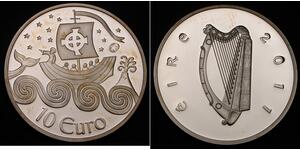 10 Euro 爱尔兰共和国 銀 
