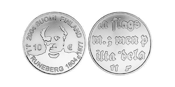 10 Euro 芬兰 銀 