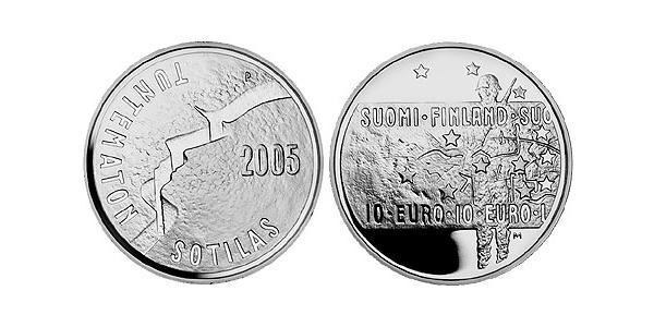 10 Euro 芬兰 銀 
