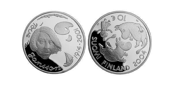 10 Euro 芬兰 銀 