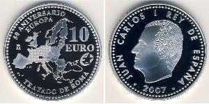 10 Euro 西班牙 銀 