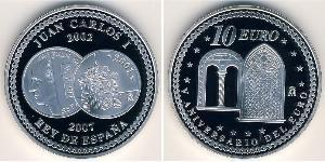 10 Euro 西班牙 銀 胡安·卡洛斯一世 (1938 - )