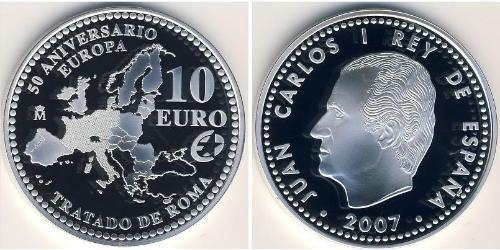 10 Euro 西班牙 銀 