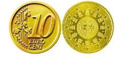 10 Eurocent Republica Portuguesa (1975 - ) Tin/Aluminio/Cobre/Zinc 