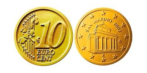 10 Eurocent San Marino Tin/Aluminium/Copper/Zinc 