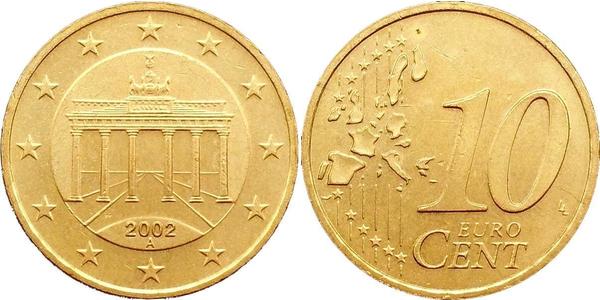 10 Eurocent Allemagne (1990 - ) Tin/Aluminium/Cuivre/Zinc 