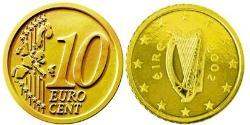 10 Eurocent Irlande (1922 - ) Tin/Aluminium/Cuivre/Zinc 