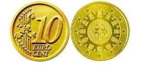 10 Eurocent République portugaise (1975 - ) Tin/Aluminium/Cuivre/Zinc 