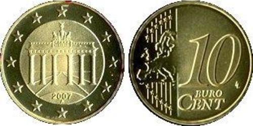 10 Eurocent Bundesrepublik Deutschland  (1990 - ) Tin/Aluminium/Kupfer/Zink 